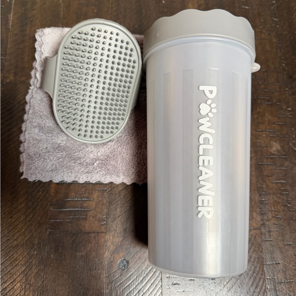 Paw Cleaner Other - Gray Dog or Cat Paw Cleaner, Large